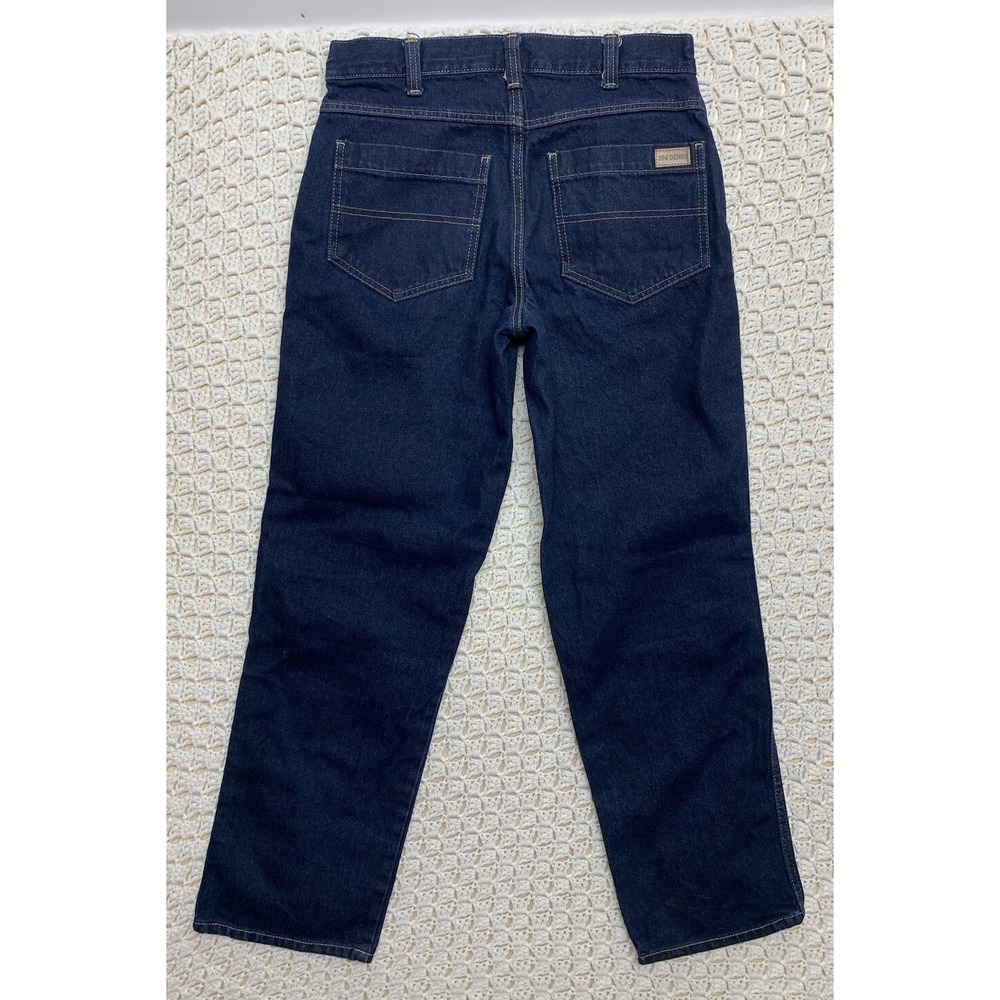 Cintas 394 Men's Jeans Sz‎ 30x32 Straight Leg Dark Wash 100 % Cotton Blue Denim